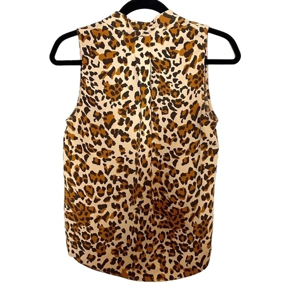 Aritzia Babaton Sleeveless Power Blouse Leopard-print Sleeveless Blouse - Picture 7 of 12